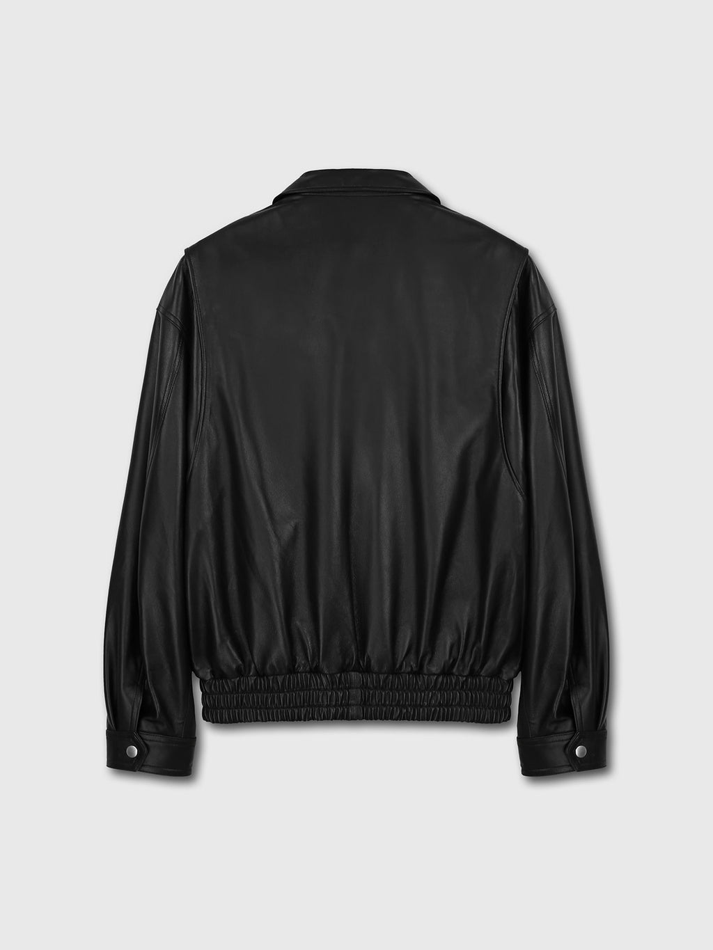 Tonywack - Leather Oversized Blouson Jacket (Black) product image 9 | TRAB K-Fashion Australia