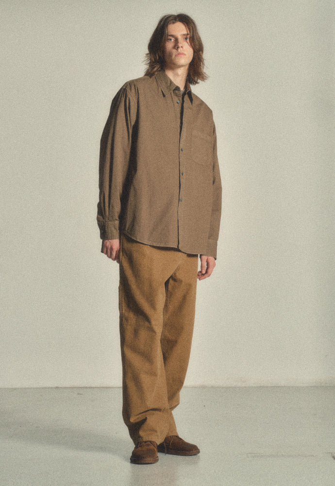 Art if acts - Padre Garment-dyed Shirt (Brown) product image 4 | TRAB K-Fashion Australia