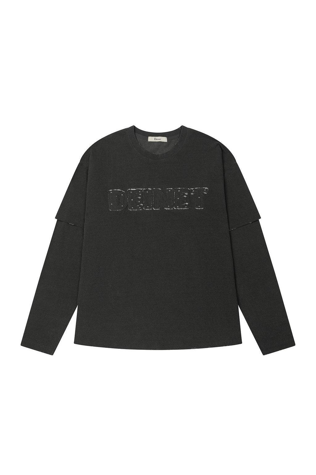 Deinet - Applique Layered T-Shirt (Dark Grey) product image 7 | TRAB K-Fashion Australia