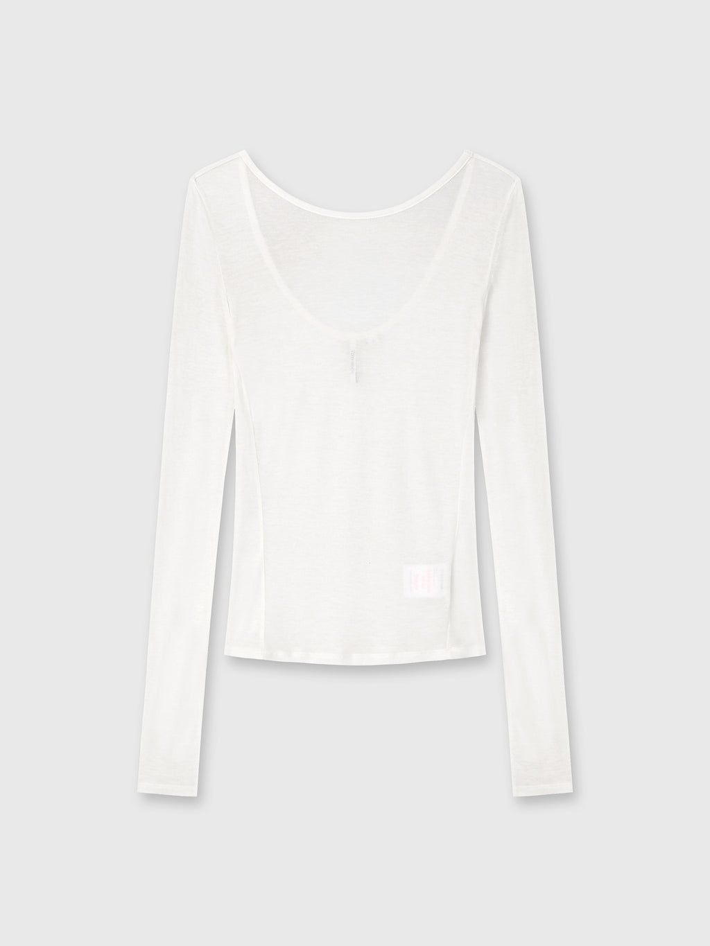 Tonywack - Low Back Long Sleeve T-Shirt (White) product image 6 | TRAB K-Fashion Australia