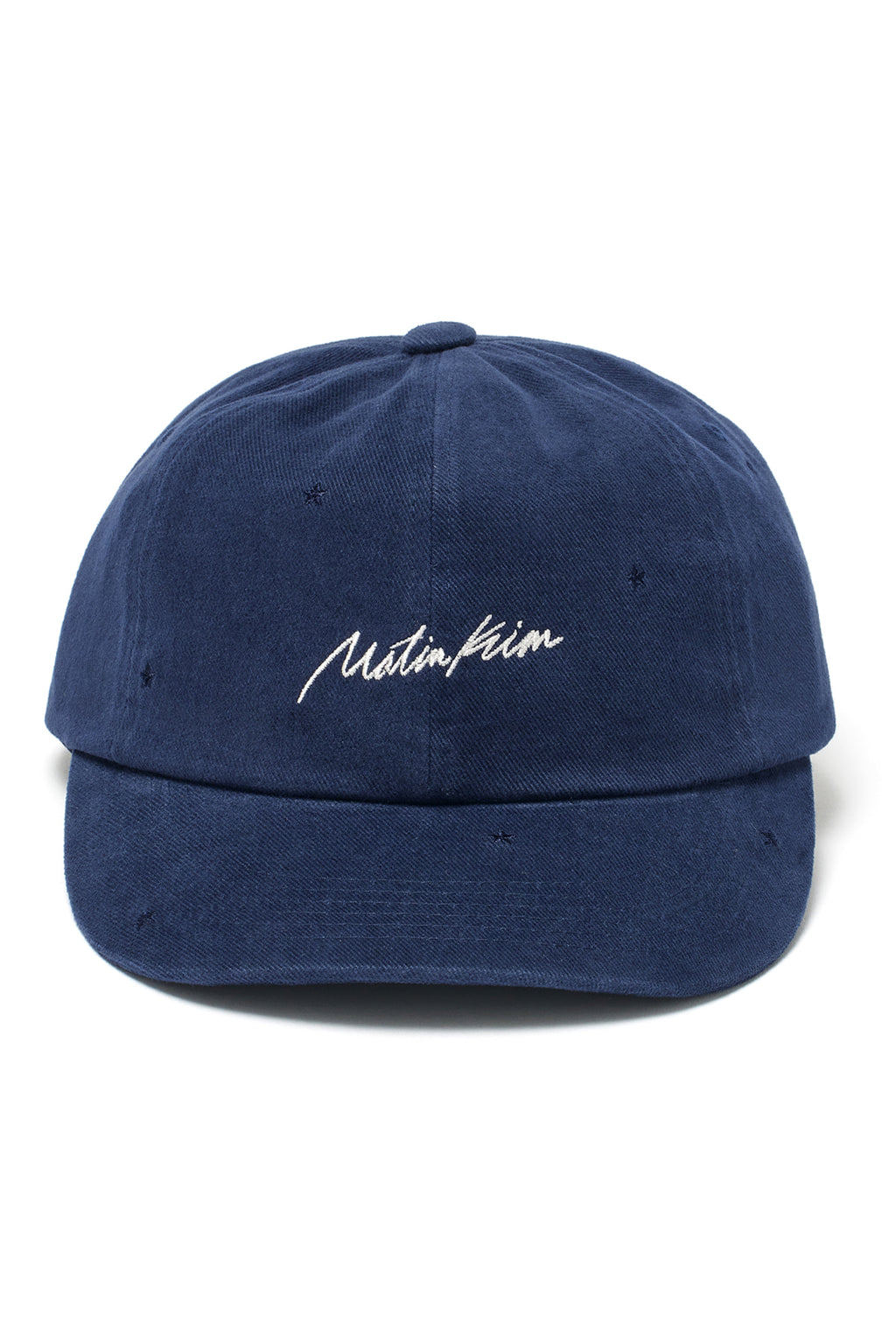 Matin Kim - Cursive Star Embroidery Ball Cap (Navy) product image 1 | TRAB K-Fashion Australia