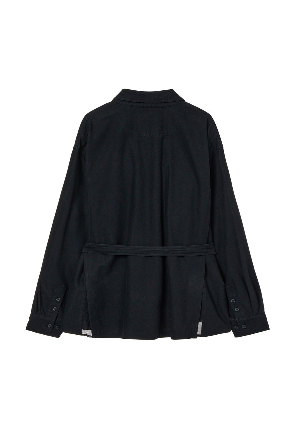 Deinet - Frayed Cotton Shirt (Black) product image 2 | TRAB K-Fashion Australia