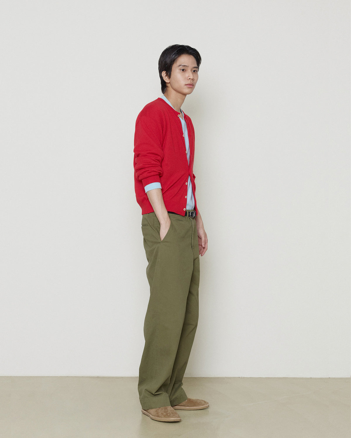 Brownyard - [Pre-Order – Ships October 14] Super Light Cashmere Round Cardigan (Red) product image 1 | TRAB K-Fashion Australia