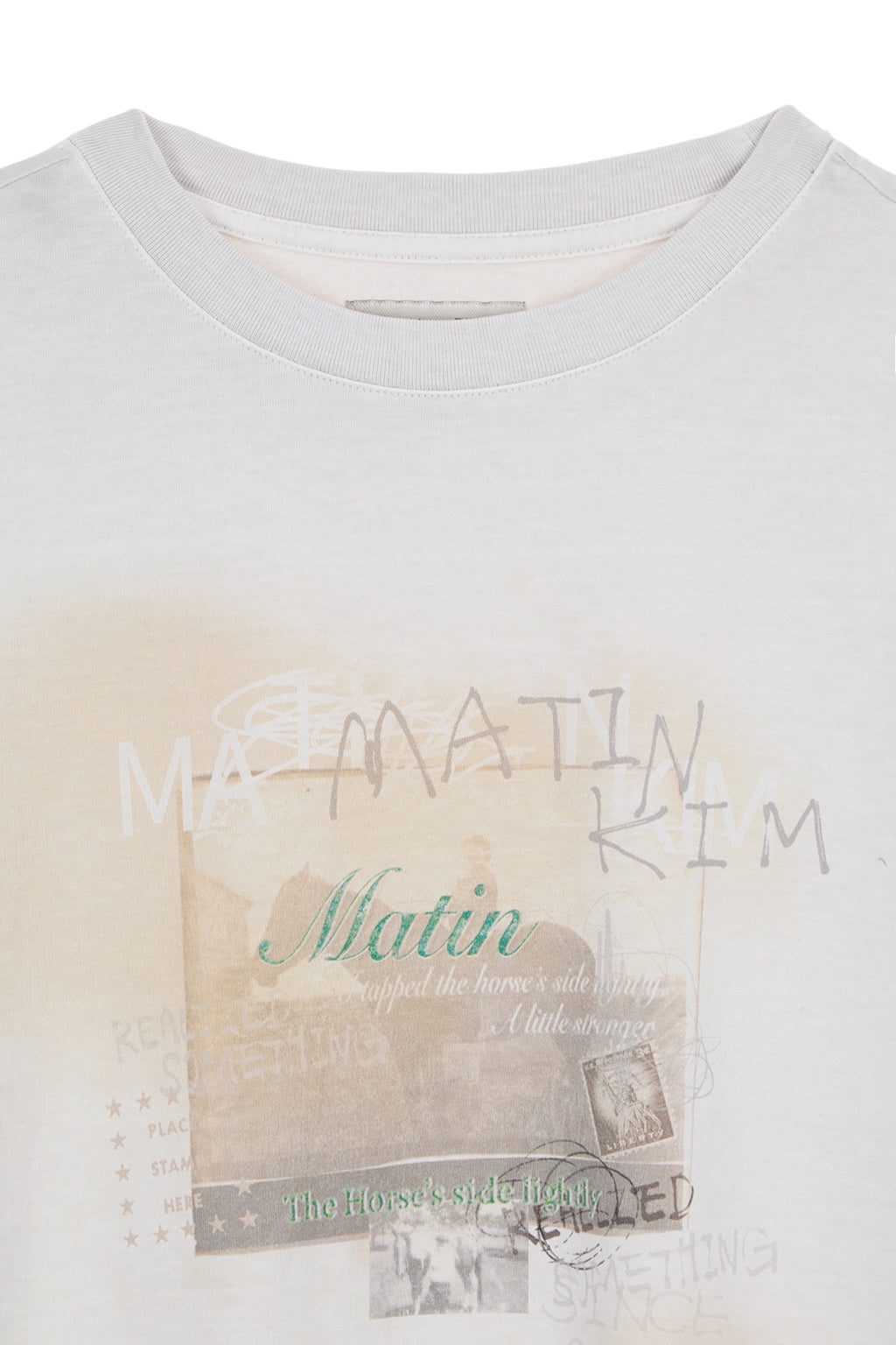 Matin Kim - Matin Lny 26 Pigment Logo Top (Ivory) product image 3 | TRAB K-Fashion Australia