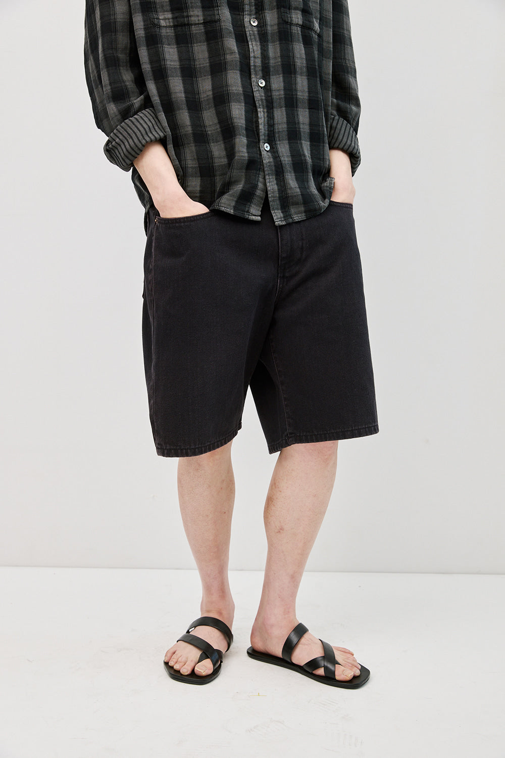 Hatchingroom - Bleached Shorts (Dark Navy) product image 14 | TRAB K-Fashion Australia