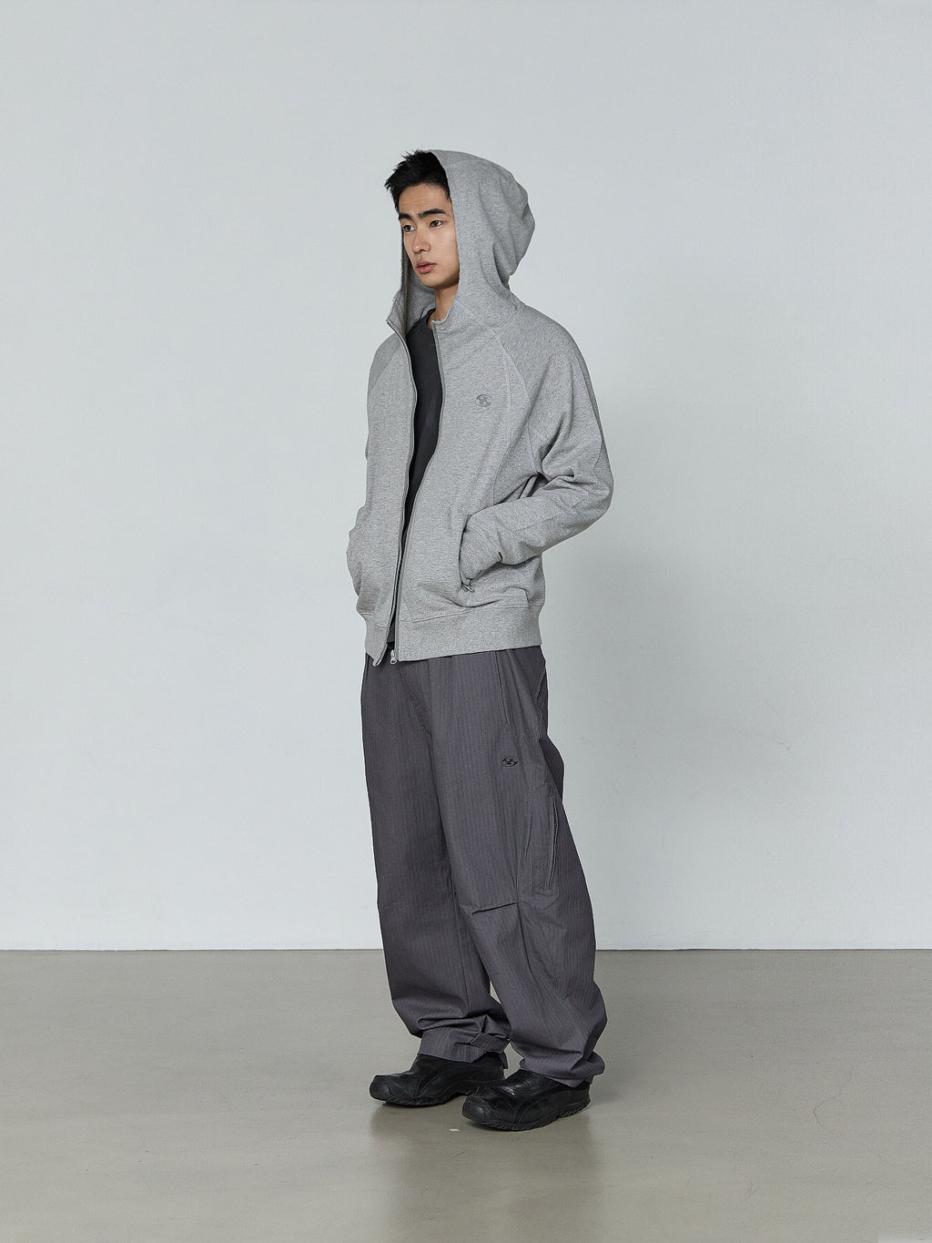 San San Gear - Back Pocket Pants (Blue Charcoal) product image 1 | TRAB K-Fashion Australia