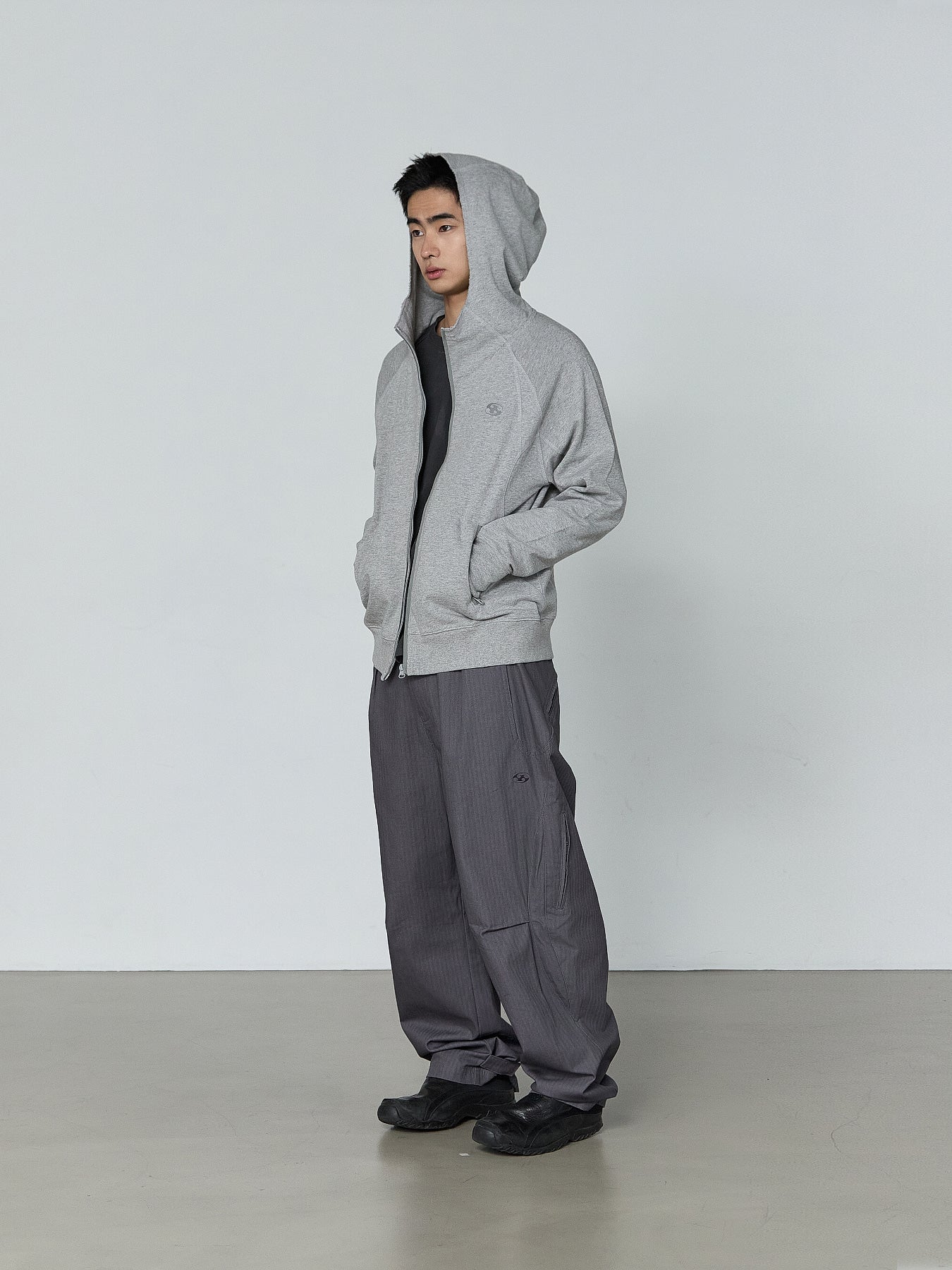 San San Gear - Back Pocket Pants (Blue Charcoal) product image 1 | TRAB K-Fashion Australia