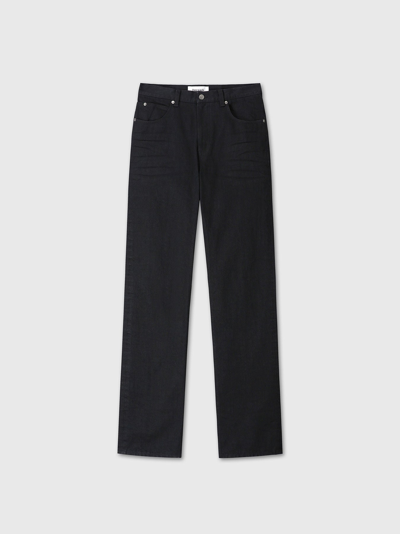 Tonywack - Slim-Straight Denim Jeans (Rinsed Black) product image 9 | TRAB K-Fashion Australia