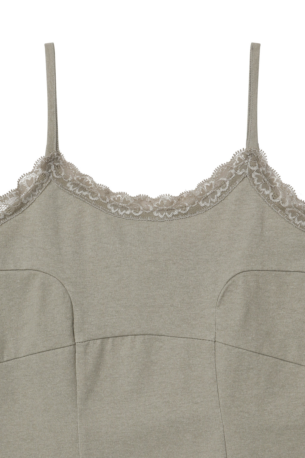 Deinet - Lace Curve Cami Top (Beige) product image 9 | TRAB K-Fashion Australia