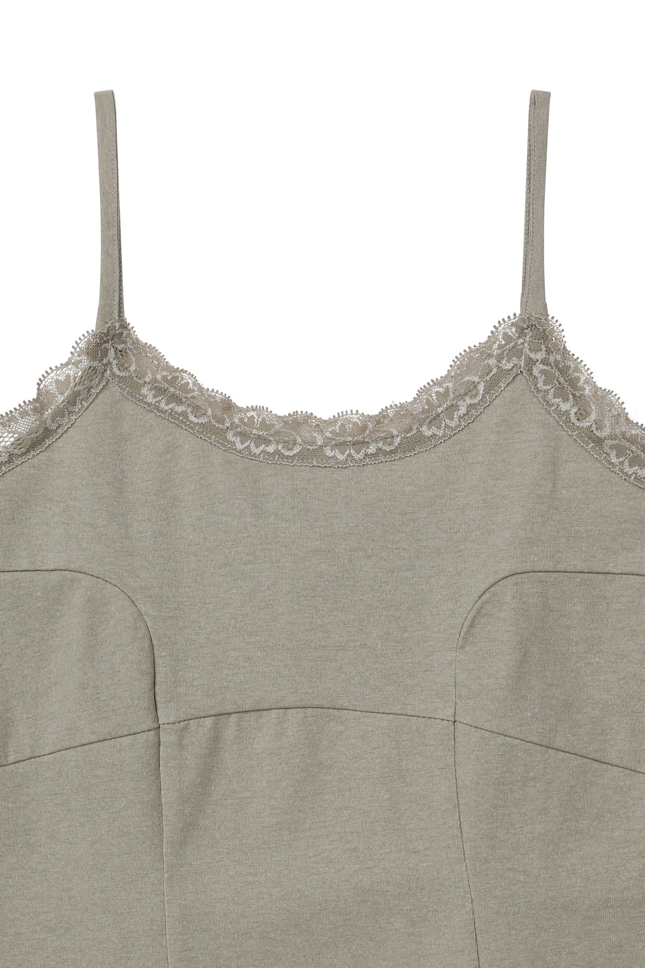 Deinet - Lace Curve Cami Top (Beige) product image 9 | TRAB K-Fashion Australia