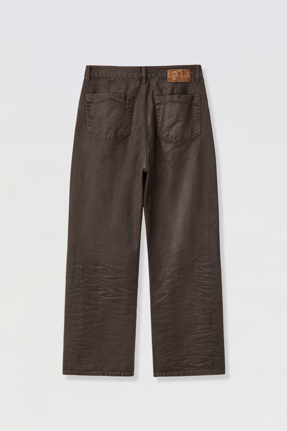 Hatchingroom - VTG Waxed Jeans (Dark Brown) product image 2 | TRAB K-Fashion Australia