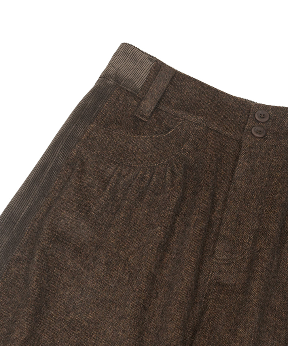 Coyseio - Side Panel Wide Pants (Brown) product image 13 | TRAB K-Fashion Australia
