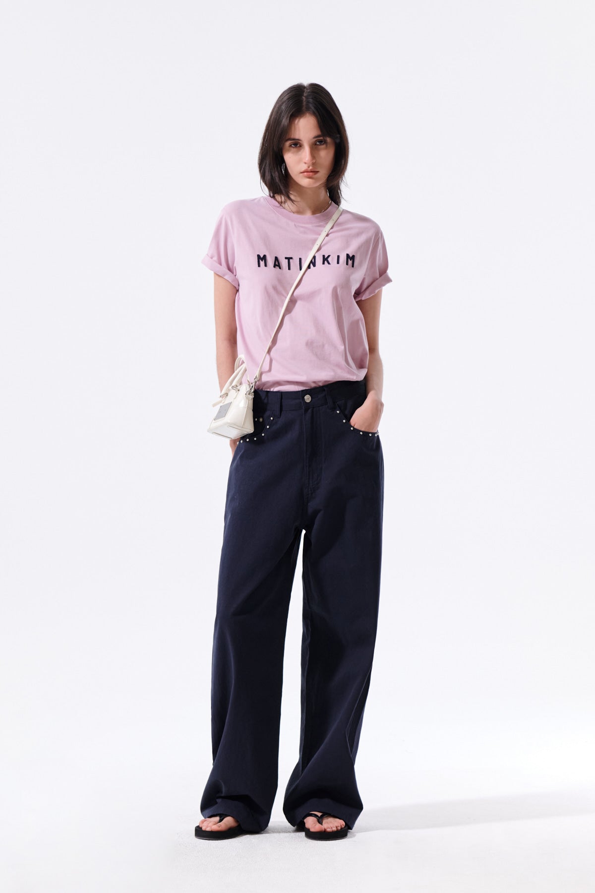 Matin Kim - Applique Felt Logo Top (Pink) product image 9 | TRAB K-Fashion Australia