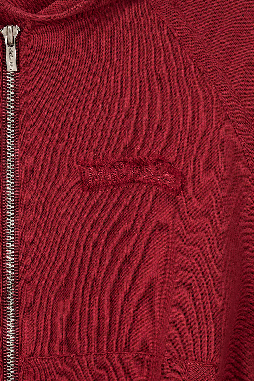 Matin Kim - Sleeve String Detail Hoody Zip Up (Red) product image 8 | TRAB K-Fashion Australia