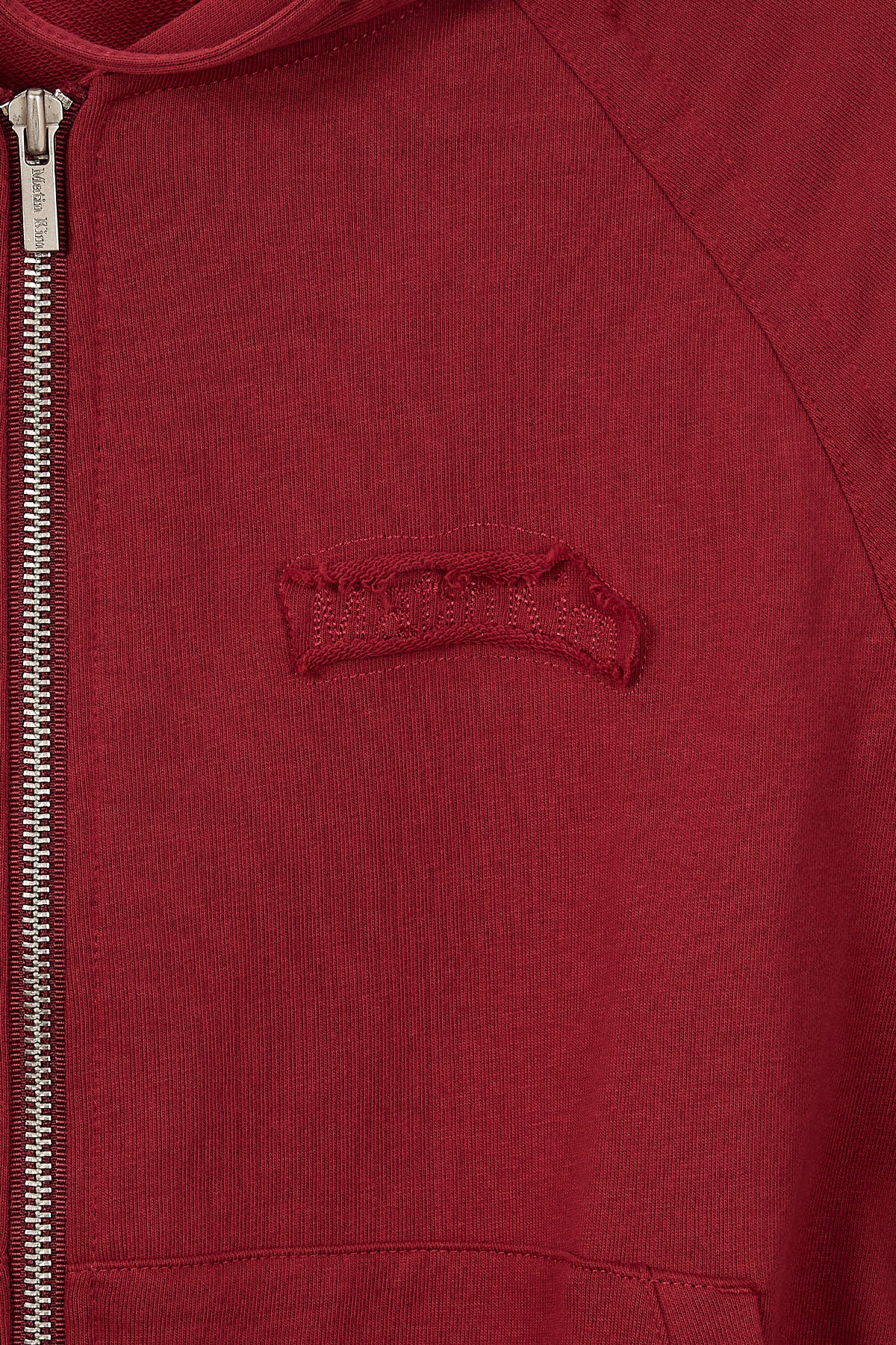 Matin Kim - Sleeve String Detail Hoody Zip Up (Red) product image 8 | TRAB K-Fashion Australia