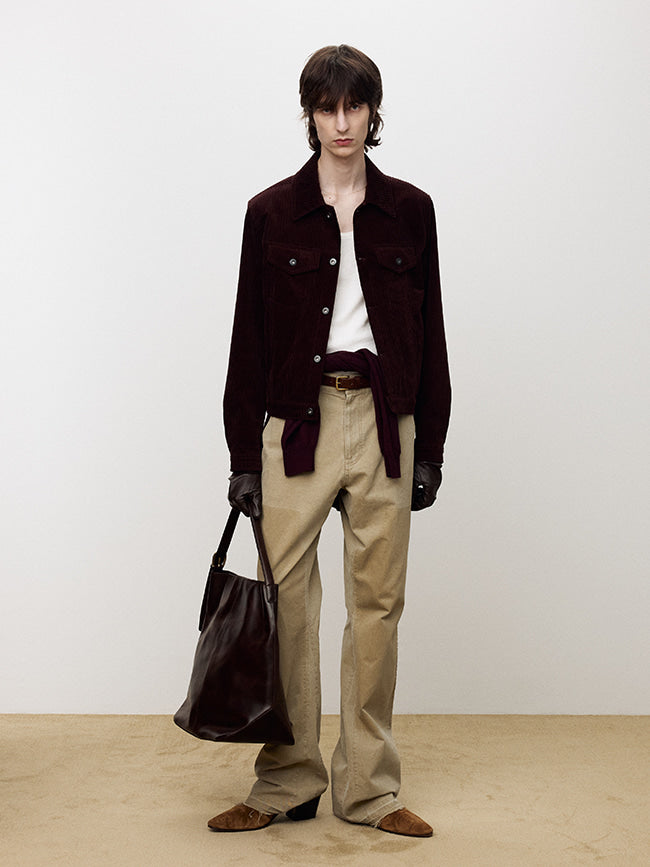 Tonywack - Vintage Effect Flared Carpenter Pants (Faded Beige) product image 9 | TRAB K-Fashion Australia