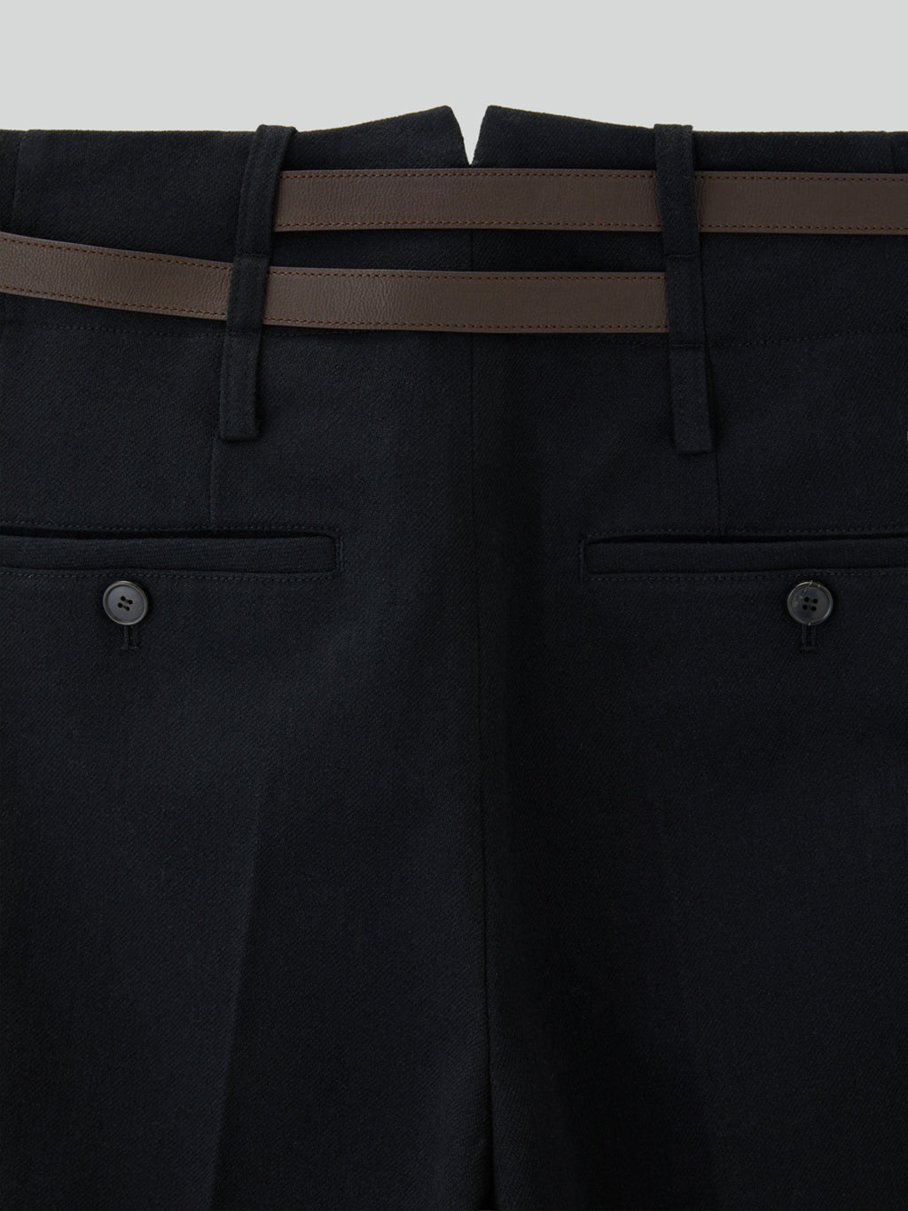 Recto - Quincy Wool Belted Pants (Black) product image 5 | TRAB K-Fashion Australia