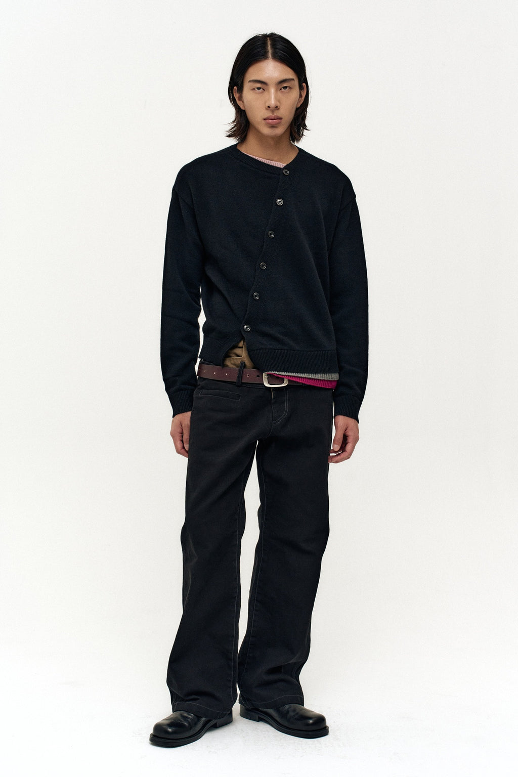 Andersson Bell - Layered Cardigan (Black) product image 2 | TRAB K-Fashion Australia