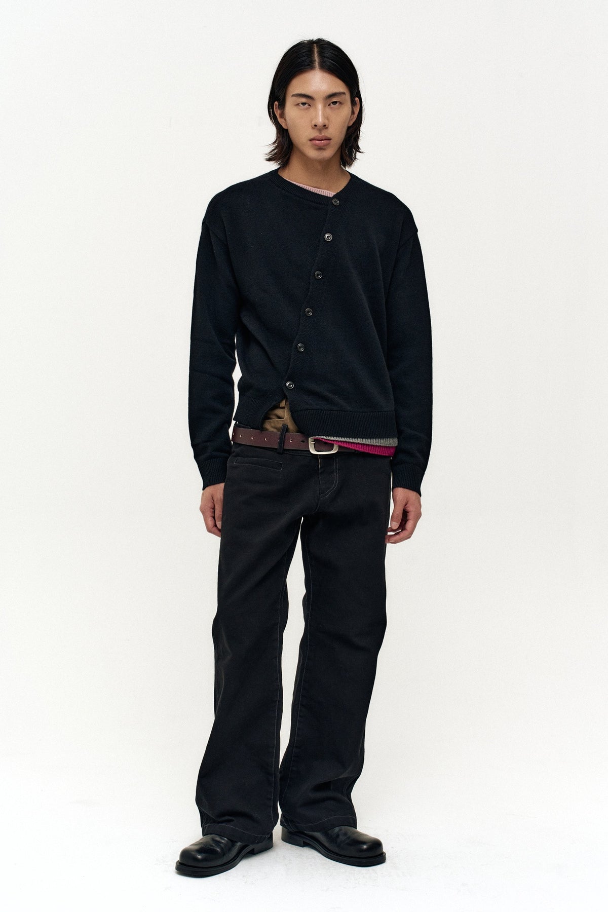 Andersson Bell - Layered Cardigan (Black) product image 2 | TRAB K-Fashion Australia