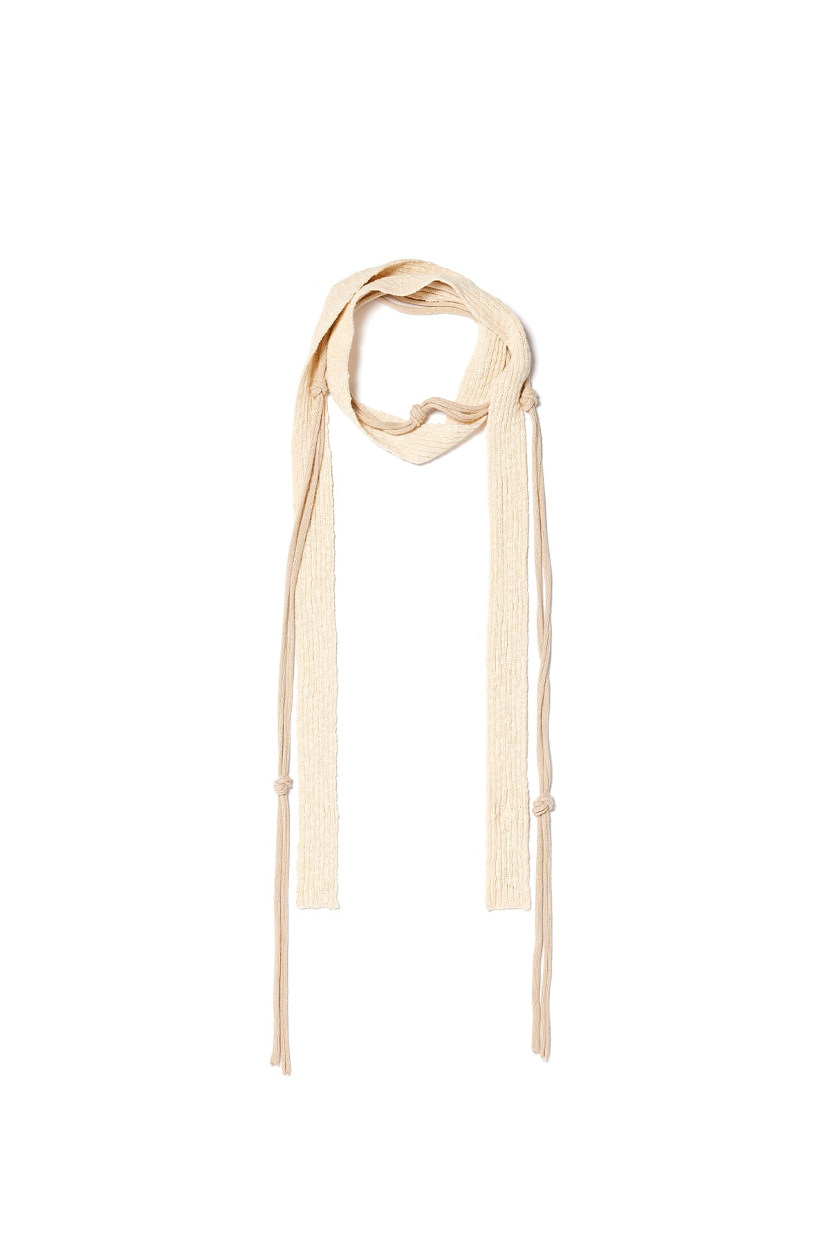 Matin Kim - String Layered Two Way Muffler (Beige) product image 1 | TRAB K-Fashion Australia
