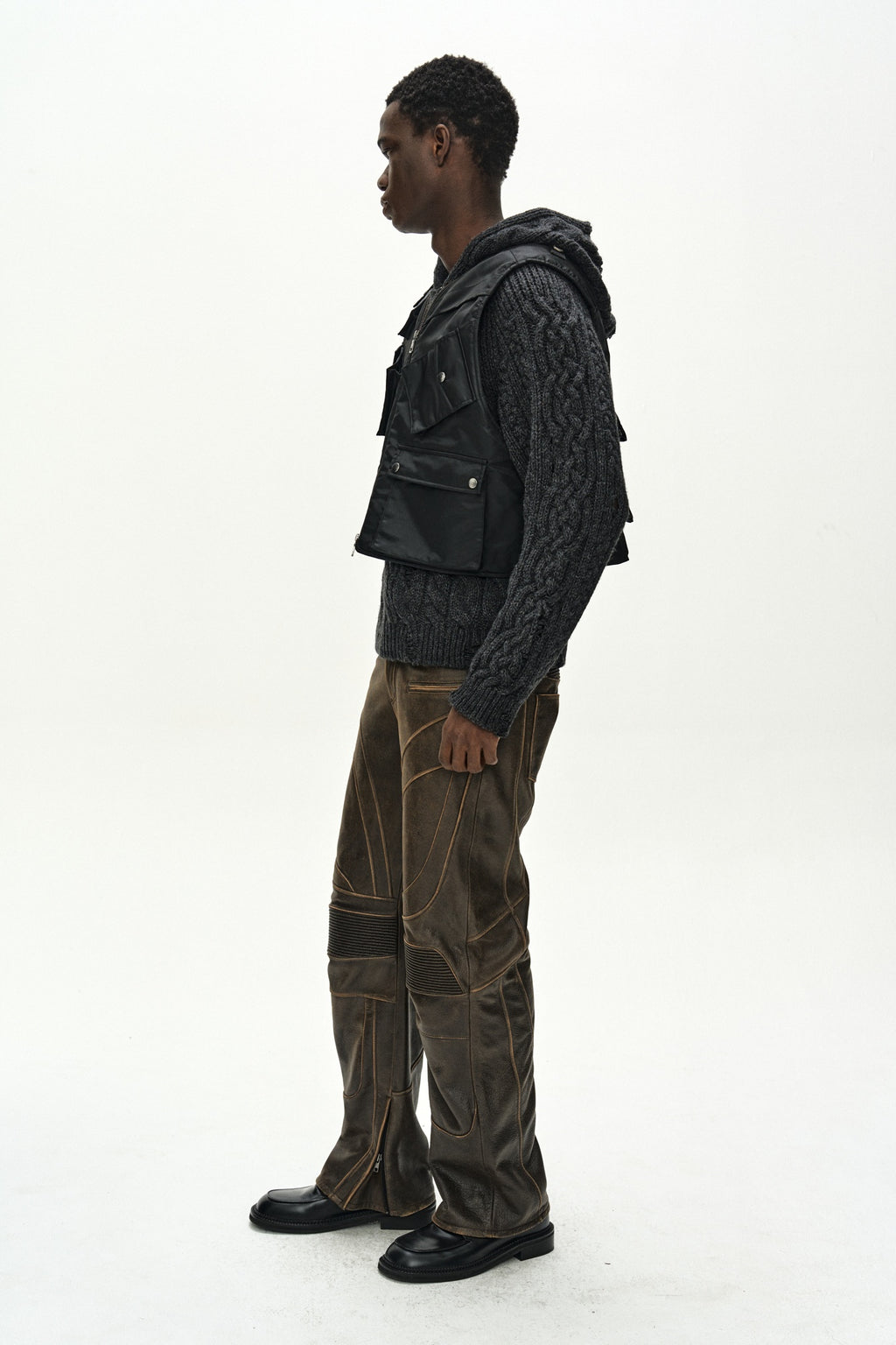Andersson Bell - Andersson Bell X Alpha Industries Flight Vest (Black) product image 22 | TRAB K-Fashion Australia