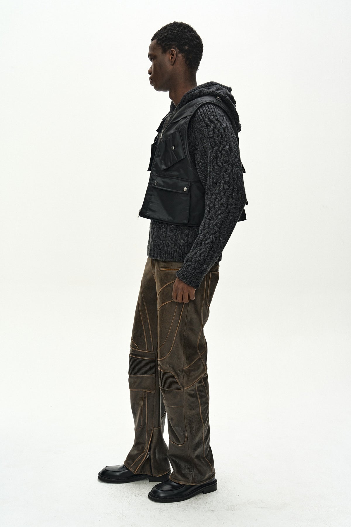 Andersson Bell - Andersson Bell X Alpha Industries Flight Vest (Black) product image 22 | TRAB K-Fashion Australia