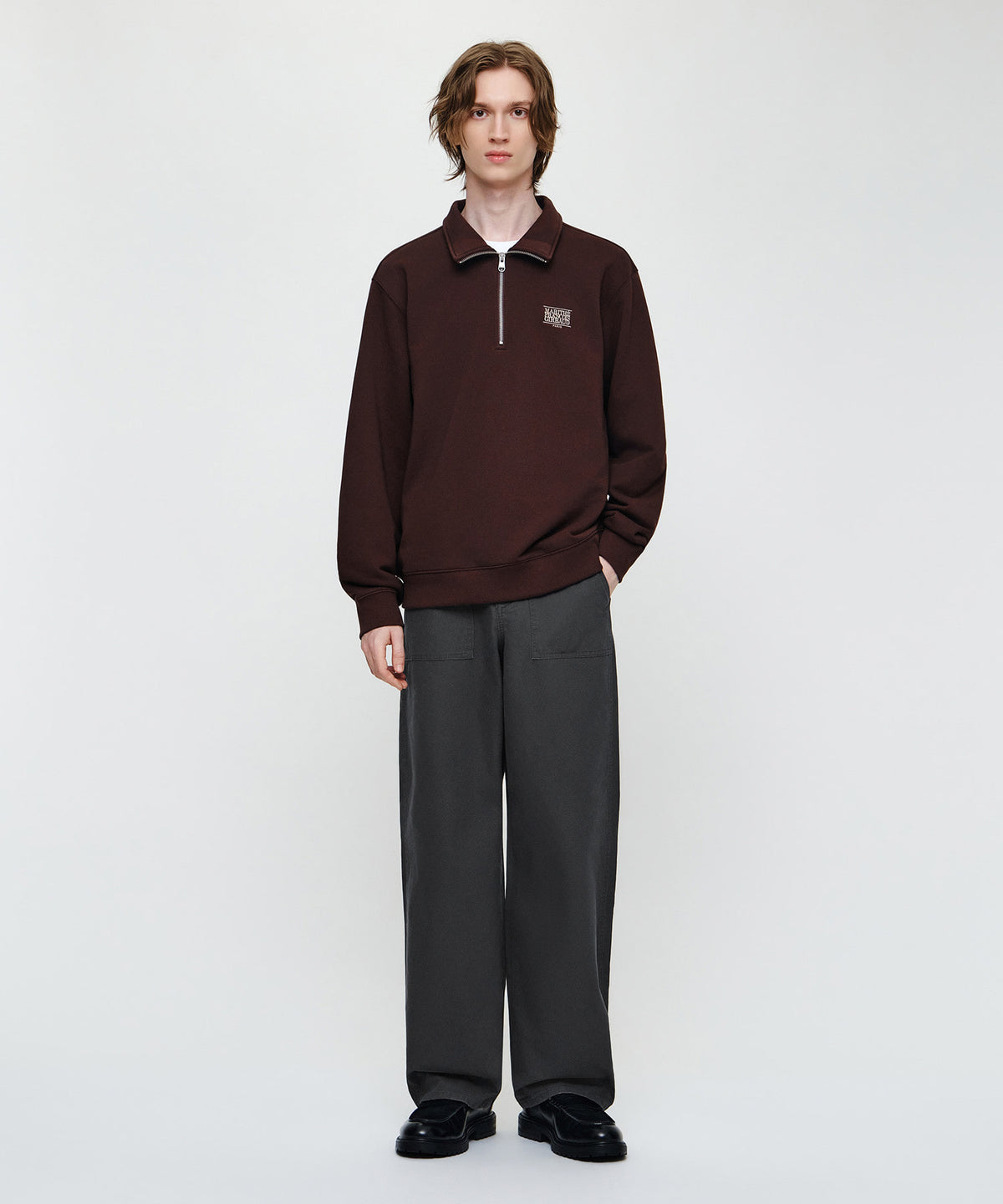 Marithe & Francois Girbaud - Cotton Work Pants (Charcoal) product image 3 | TRAB K-Fashion Australia