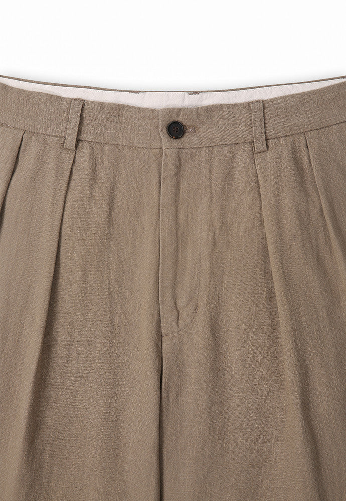 Art if acts - Washed Linen Bermuda Shorts (Khaki Beige) product image 8 | TRAB K-Fashion Australia