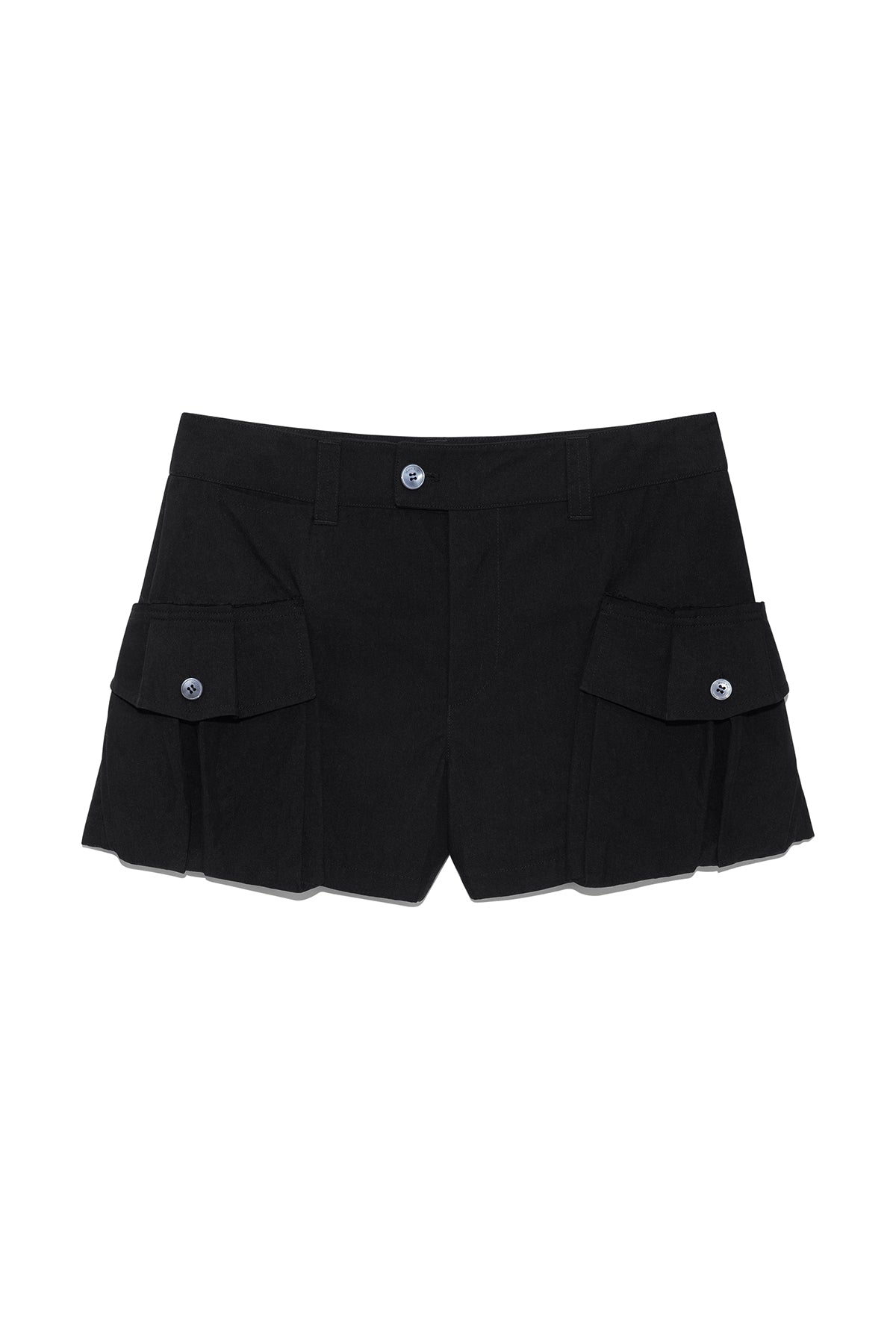 Matin Kim - Big Pocket Volume Shorts (Black) product image 1 | TRAB K-Fashion Australia