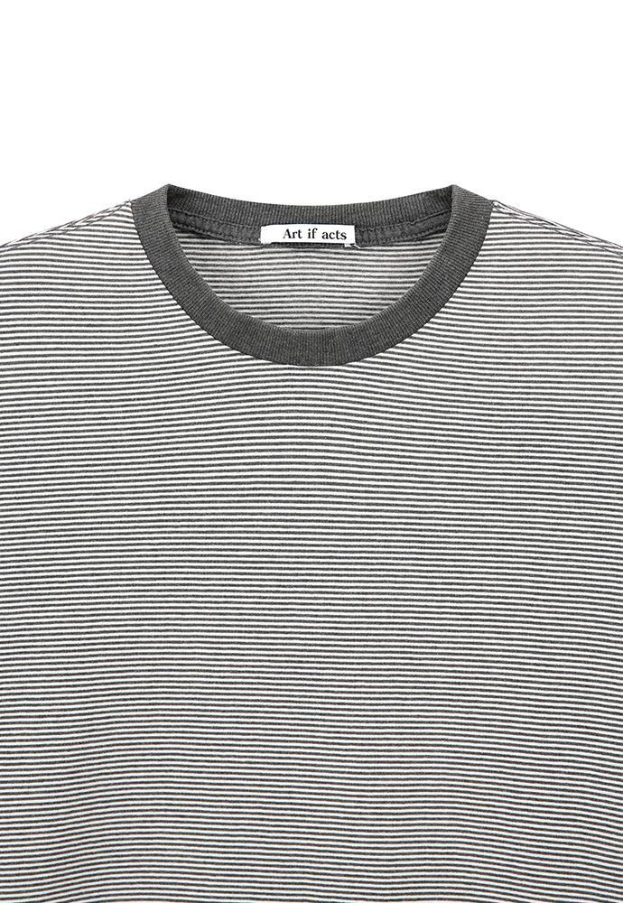 Art if acts - Washed Stripe Long Sleeve (Faded Charcoal) product image 8 | TRAB K-Fashion Australia
