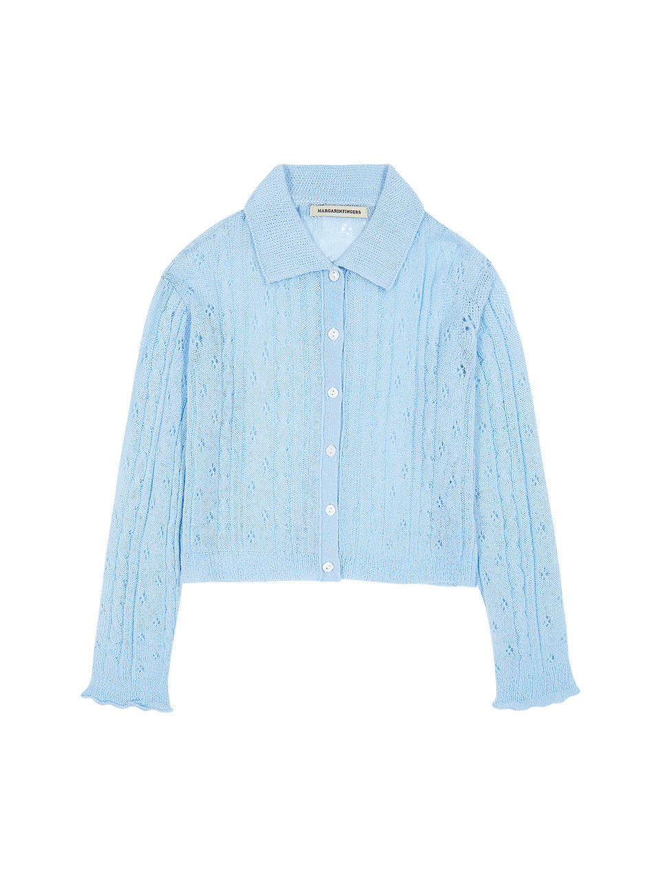 Margarin Fingers - Collar Mohair Cardigan (Sky) product image 2 | TRAB K-Fashion Australia