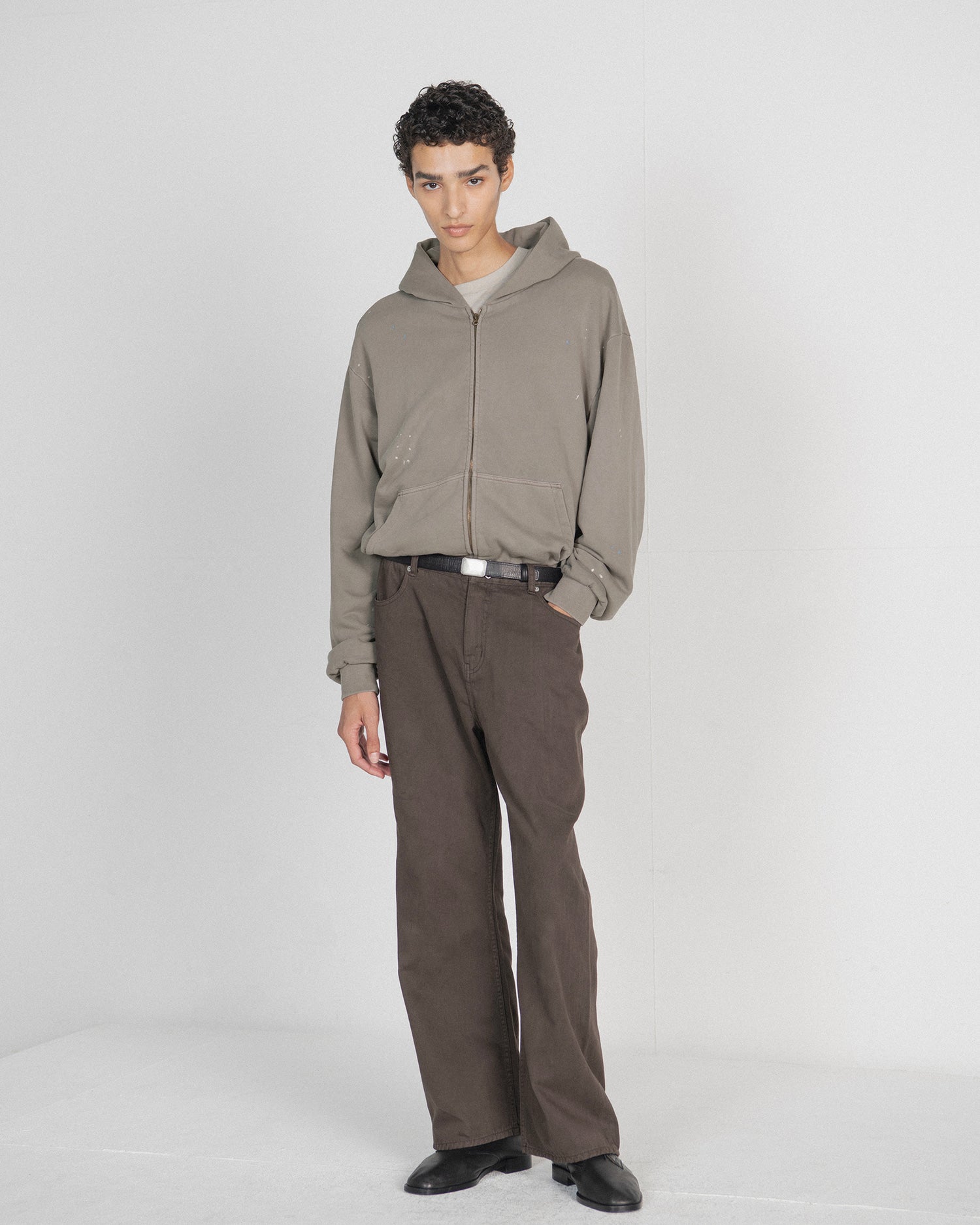 Brownyard - Washed Boots Cut Denim (Dark Brown) product image 1 | TRAB K-Fashion Australia