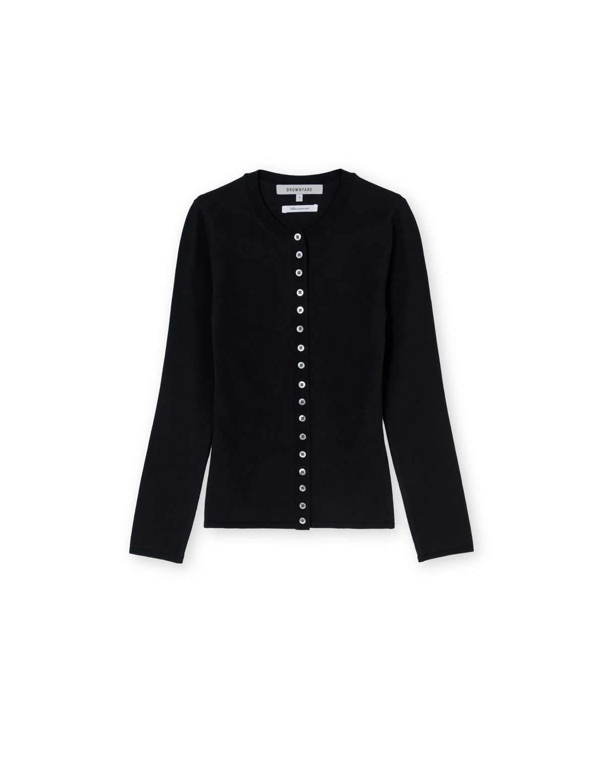 Brownyard - Slim Round Cardigan (Black) product image 5 | TRAB K-Fashion Australia