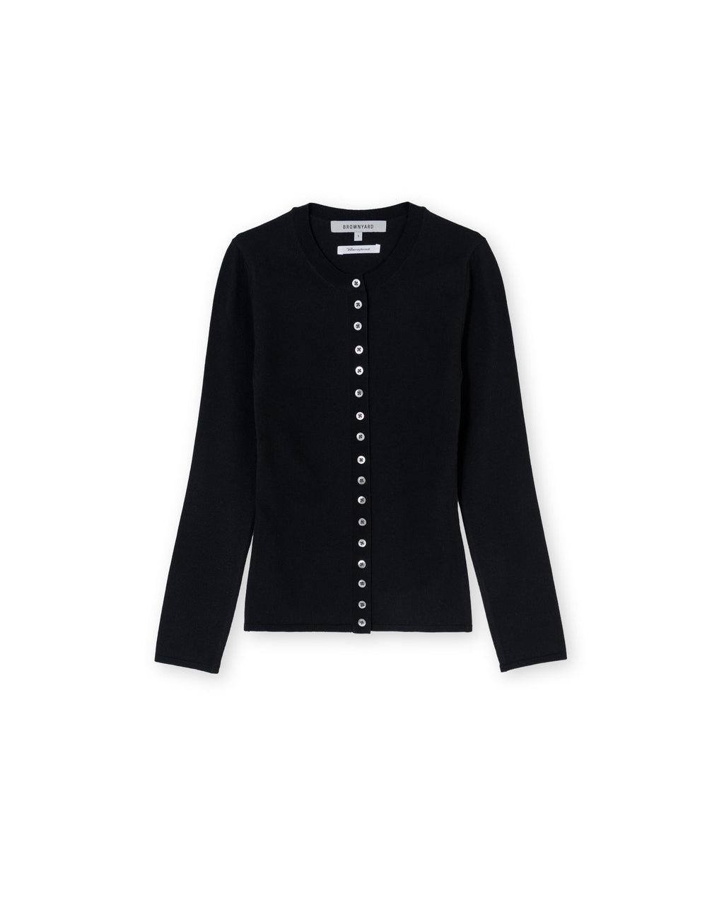 Brownyard - Slim Round Cardigan (Black) product image 5 | TRAB K-Fashion Australia