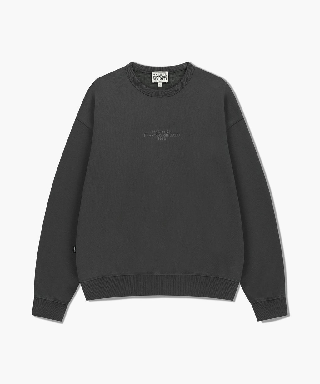 Marithe & Francois Girbaud - Lettering Logo Over Fit Sweatshirt (Charcoal) product image 6 | TRAB K-Fashion Australia