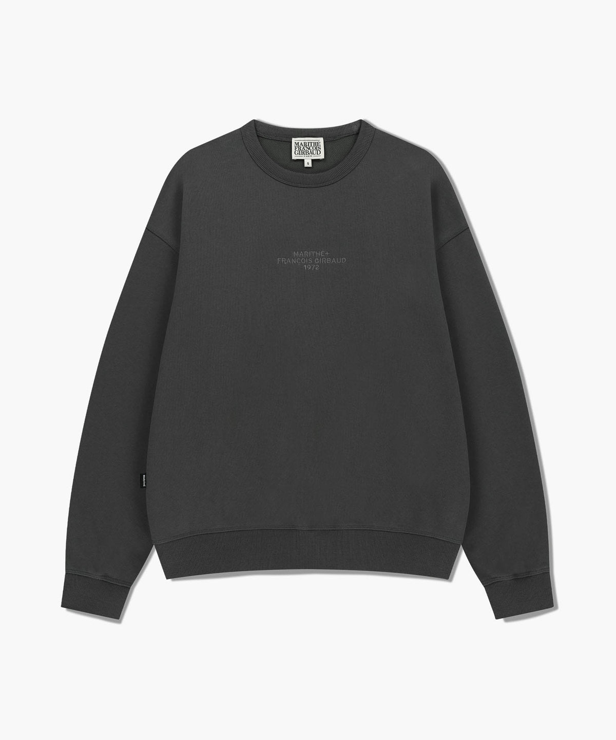 Marithe & Francois Girbaud - Lettering Logo Over Fit Sweatshirt (Charcoal) product image 6 | TRAB K-Fashion Australia