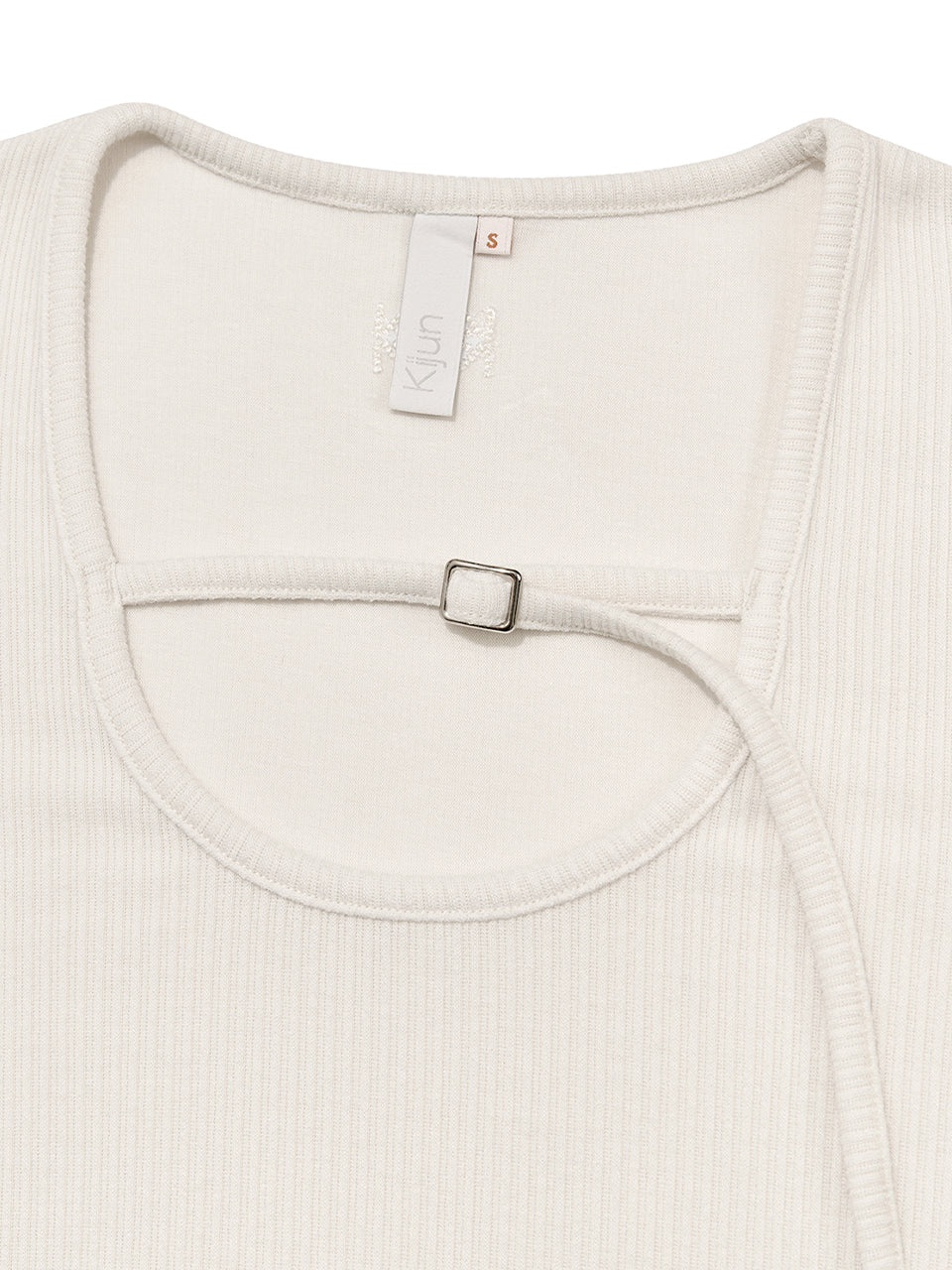 Kijun - Belted U-Neck Top (Ivory) product image 7 | TRAB K-Fashion Australia