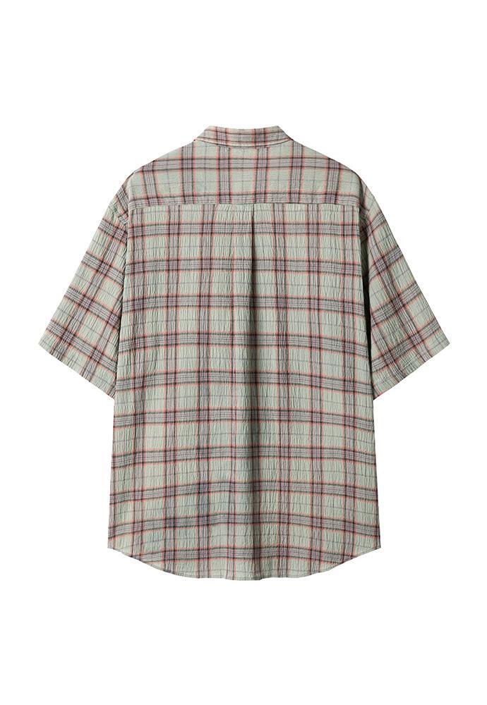 Art if acts - Vintage Check Half Shirt (Jade) product image 10 | TRAB K-Fashion Australia