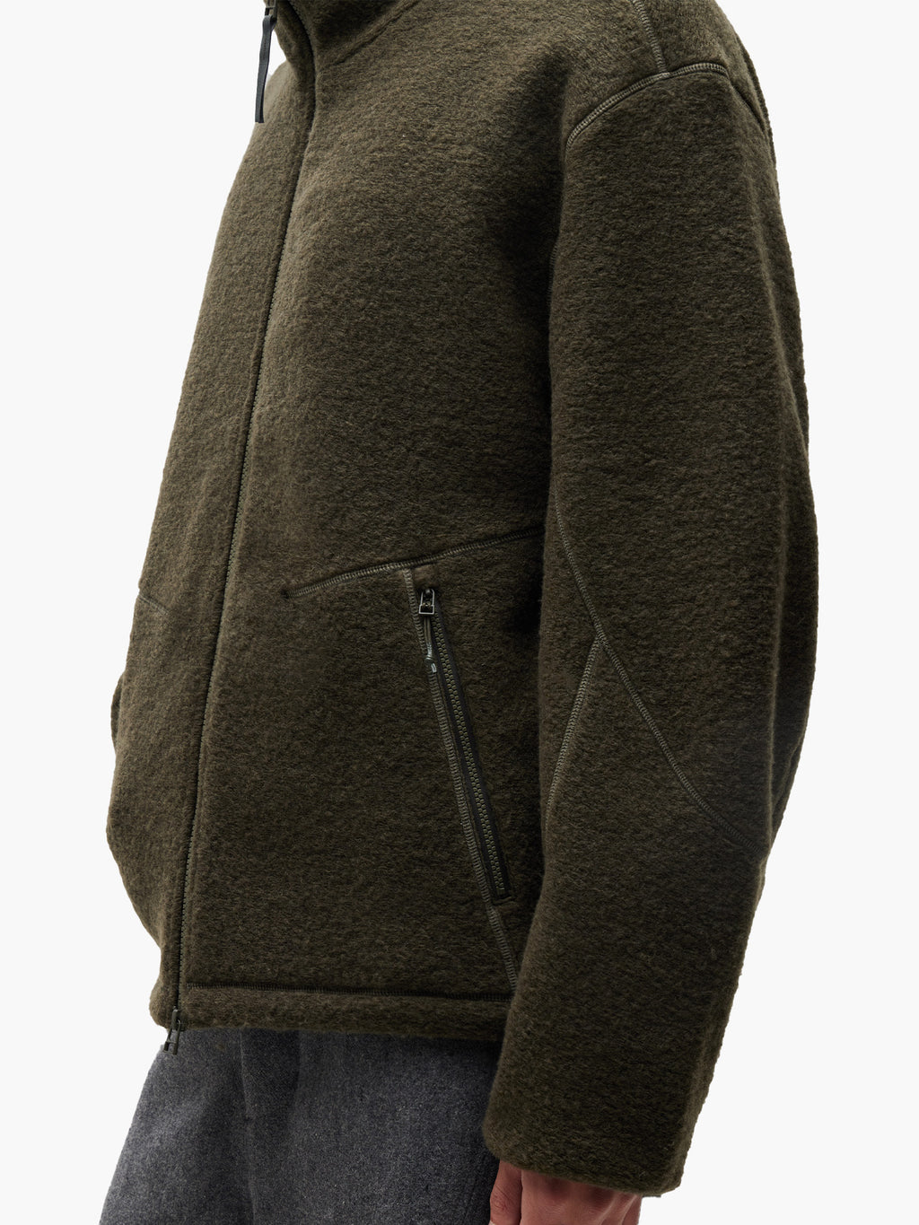 Jiyong Kim - Fleece Jacket (Green) product image 6 | TRAB K-Fashion Australia