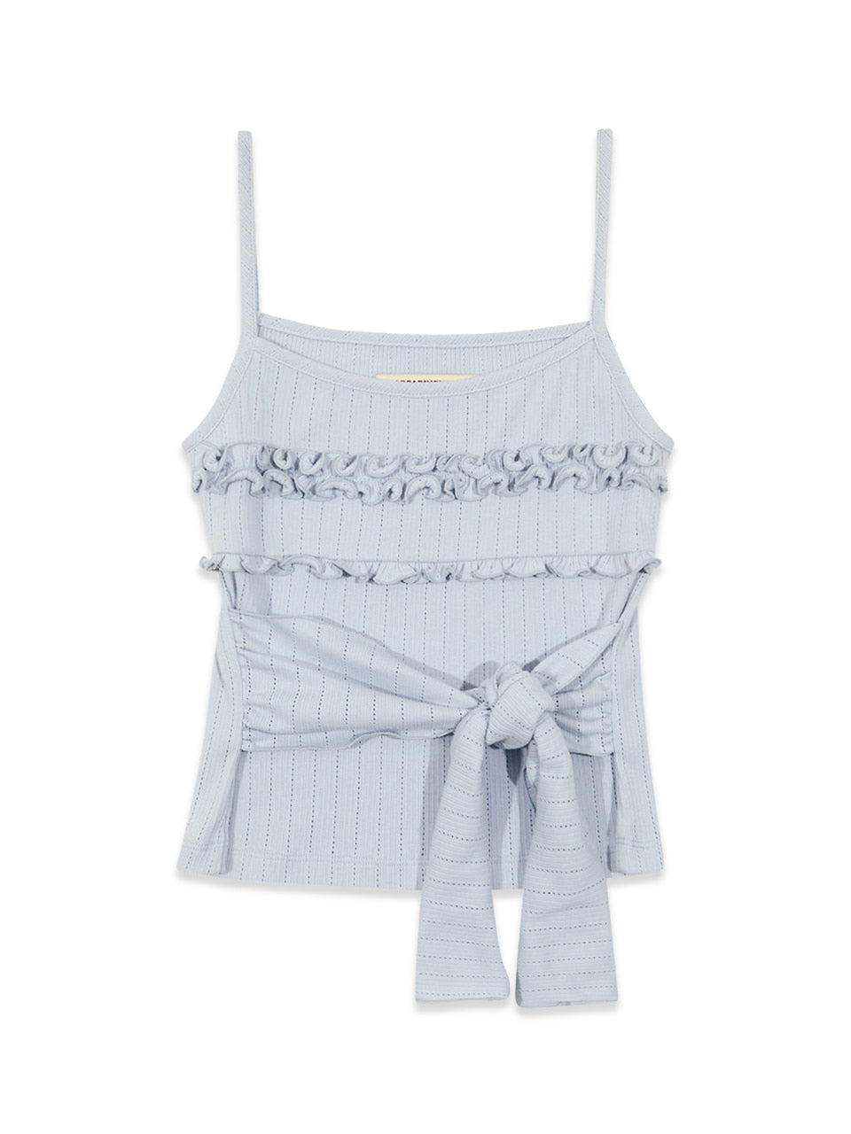 Margarin Fingers - Frill Ribbon Tank Top (Light Blue) product image 2 | TRAB K-Fashion Australia