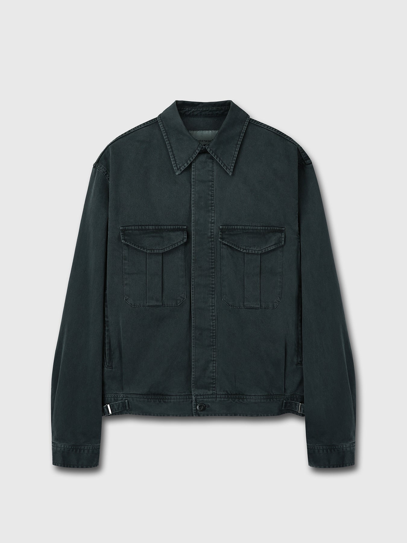 Tonywack - Garment-Dyed Cotton Officer Jacket (Anthracite) product image 10 | TRAB K-Fashion Australia