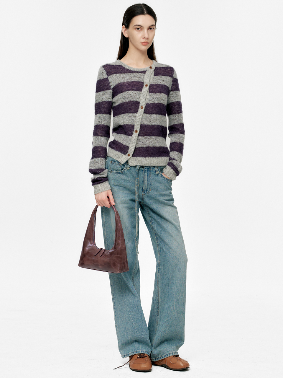 Marge Sherwood - Hobo Shoulder (Wine Pull-Up) product image 3 | TRAB K-Fashion Australia