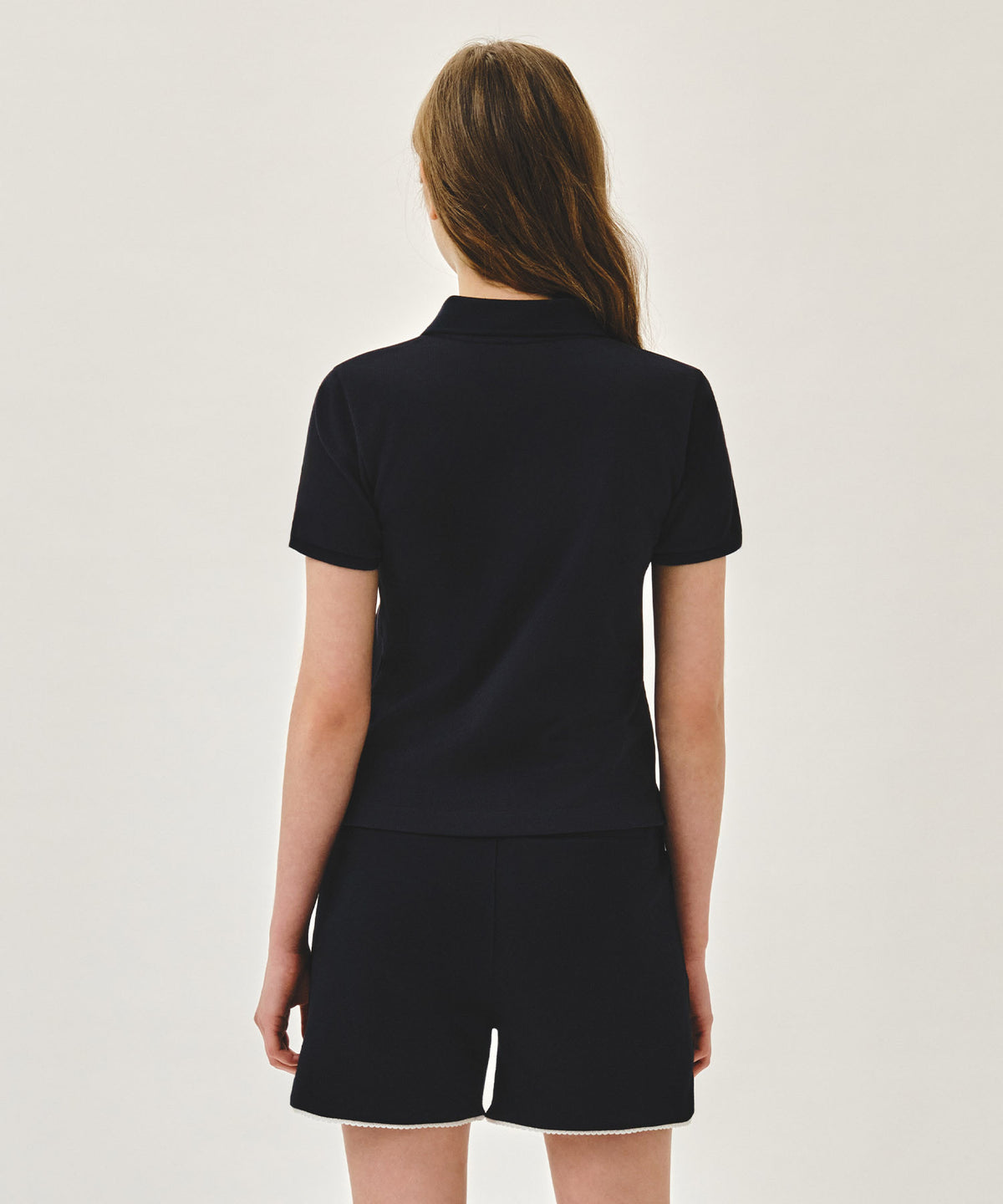 Marithe & Francois Girbaud - Emblem Pk Collar Tee (Navy) product image 3 | TRAB K-Fashion Australia