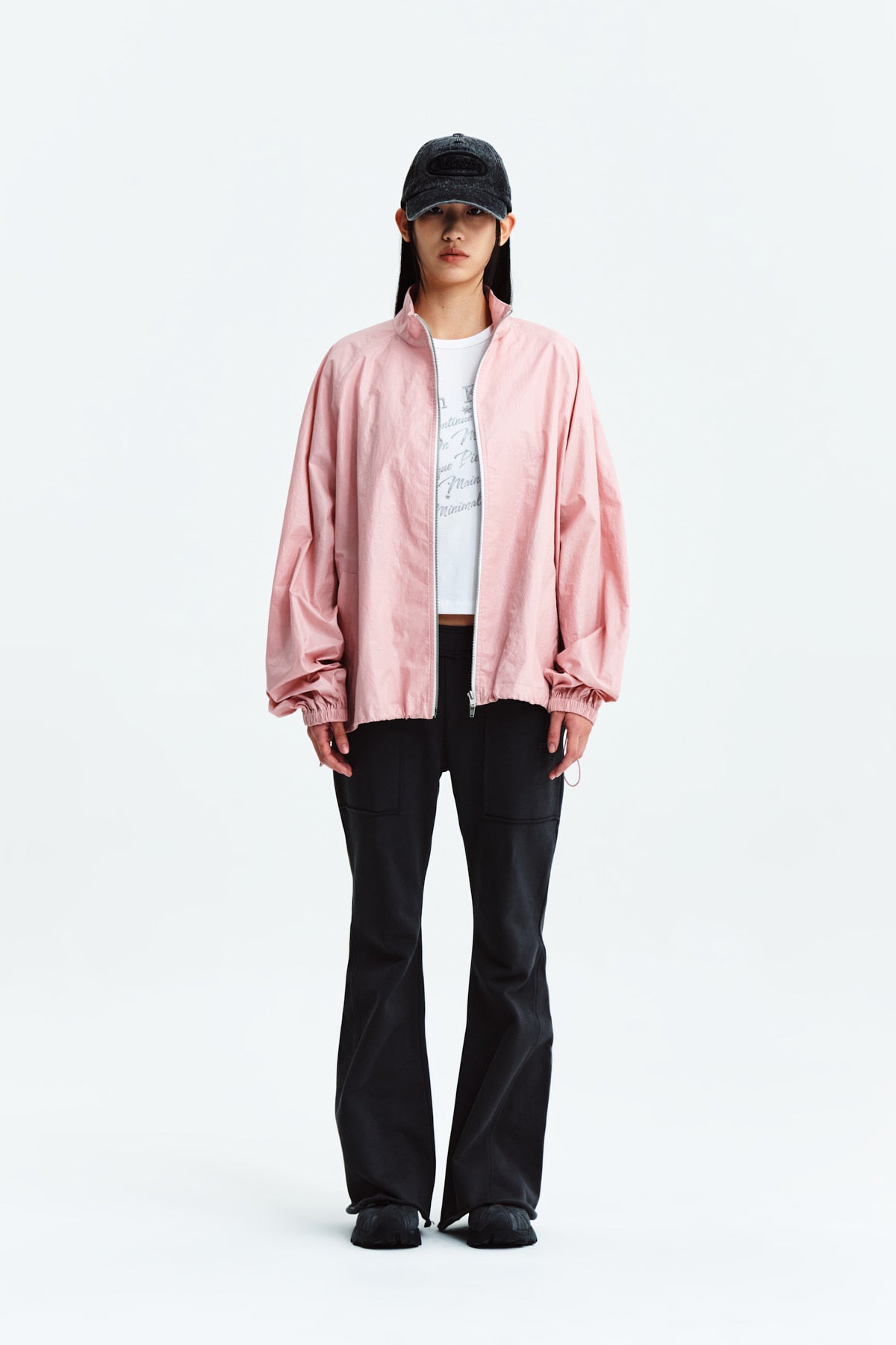 Matin Kim - Matin Kim Logo Coating Jumper (Pink) product image 6 | TRAB K-Fashion Australia
