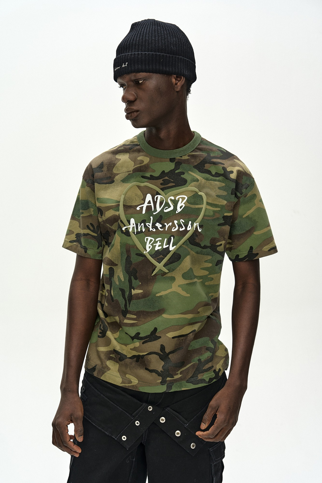 Andersson Bell - Unisex Heart Kelly Logo T-Shirt (Camouflage) product image 1 | TRAB K-Fashion Australia
