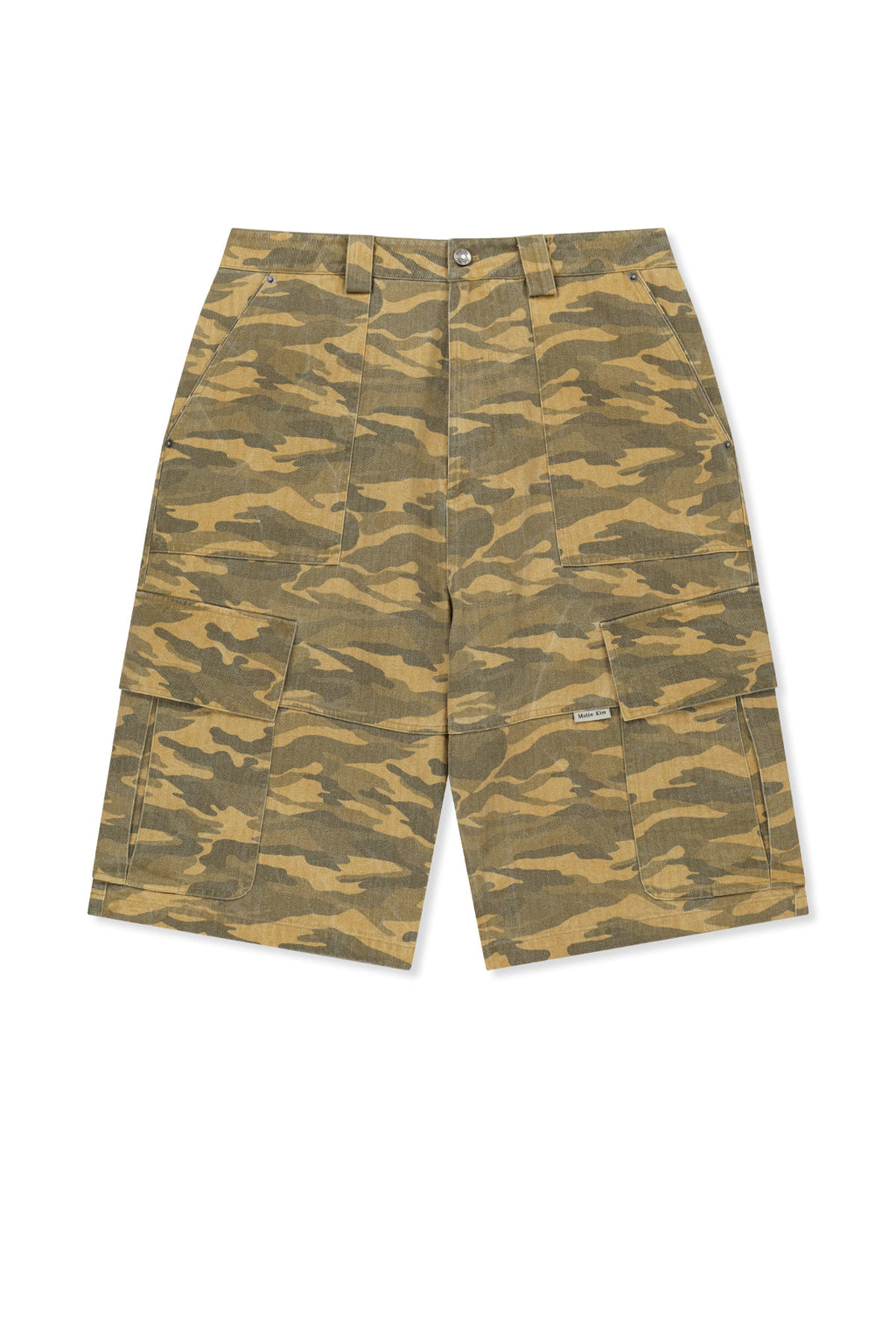 Matin Kim - Camouflage Cargo Bermuda Pants (Camel) product image 1 | TRAB K-Fashion Australia