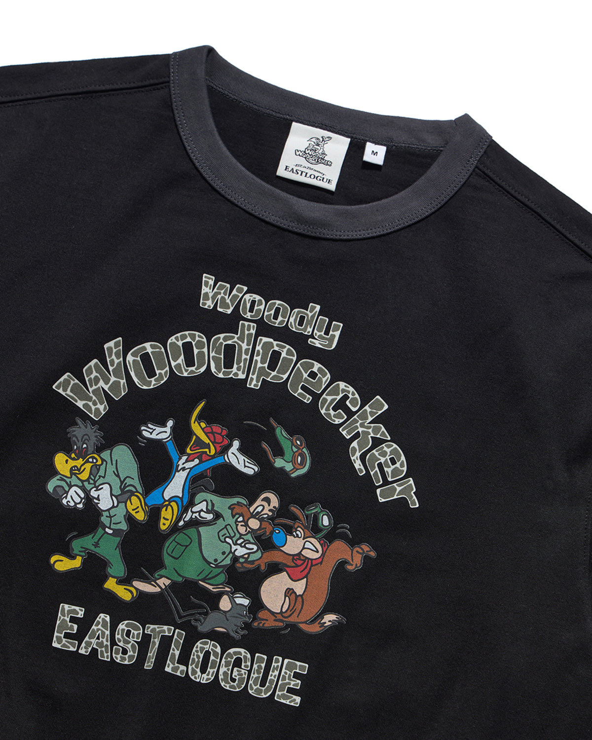 Eastlogue - Woody Friends Ringer L.s T-shirts (Black & Grey) product image 3 | TRAB K-Fashion Australia