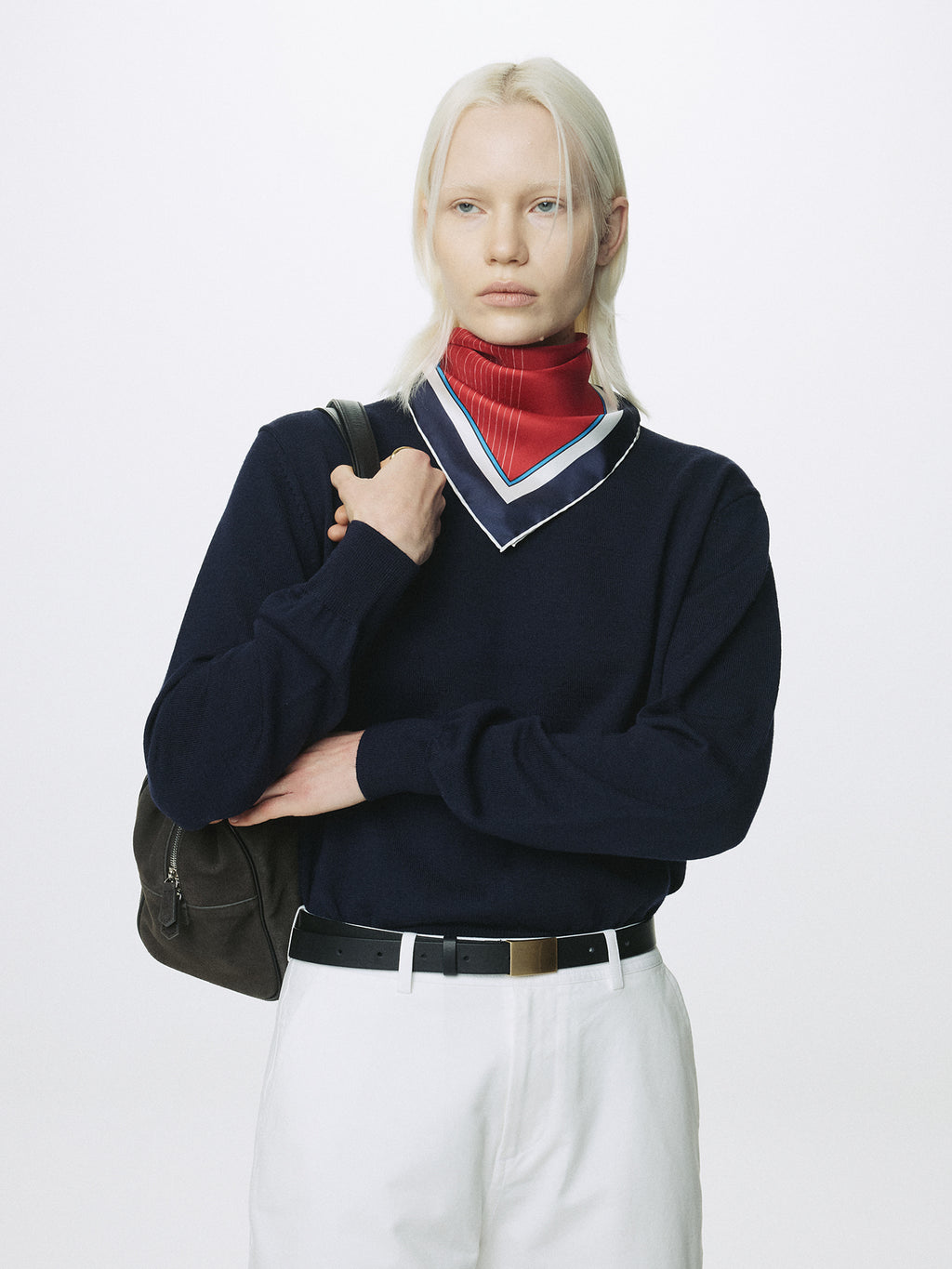 Tonywack - Curved Cotton Chino Pants (White) product image 3 | TRAB K-Fashion Australia