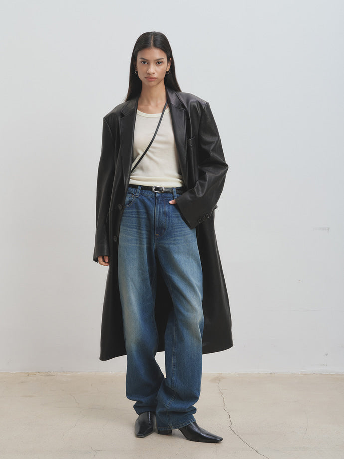 Tonywack - Straight-Leg Denim Jeans (Mid Blue) product image 5 | TRAB K-Fashion Australia