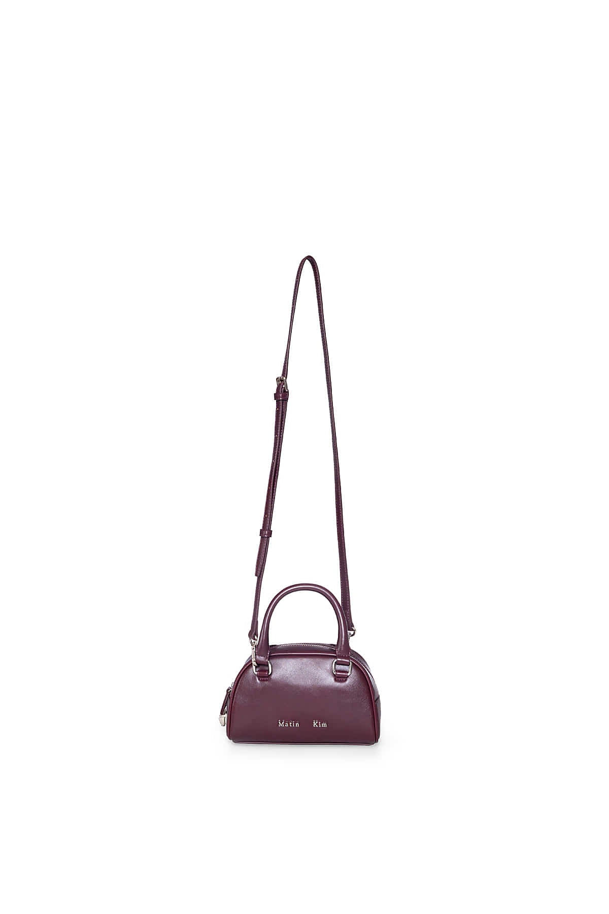 Matin Kim - Halfmoon Baby Bowling Bag (Wine) product image 1 | TRAB K-Fashion Australia